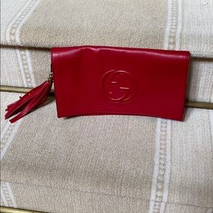 Soho Disco Clutch, Red